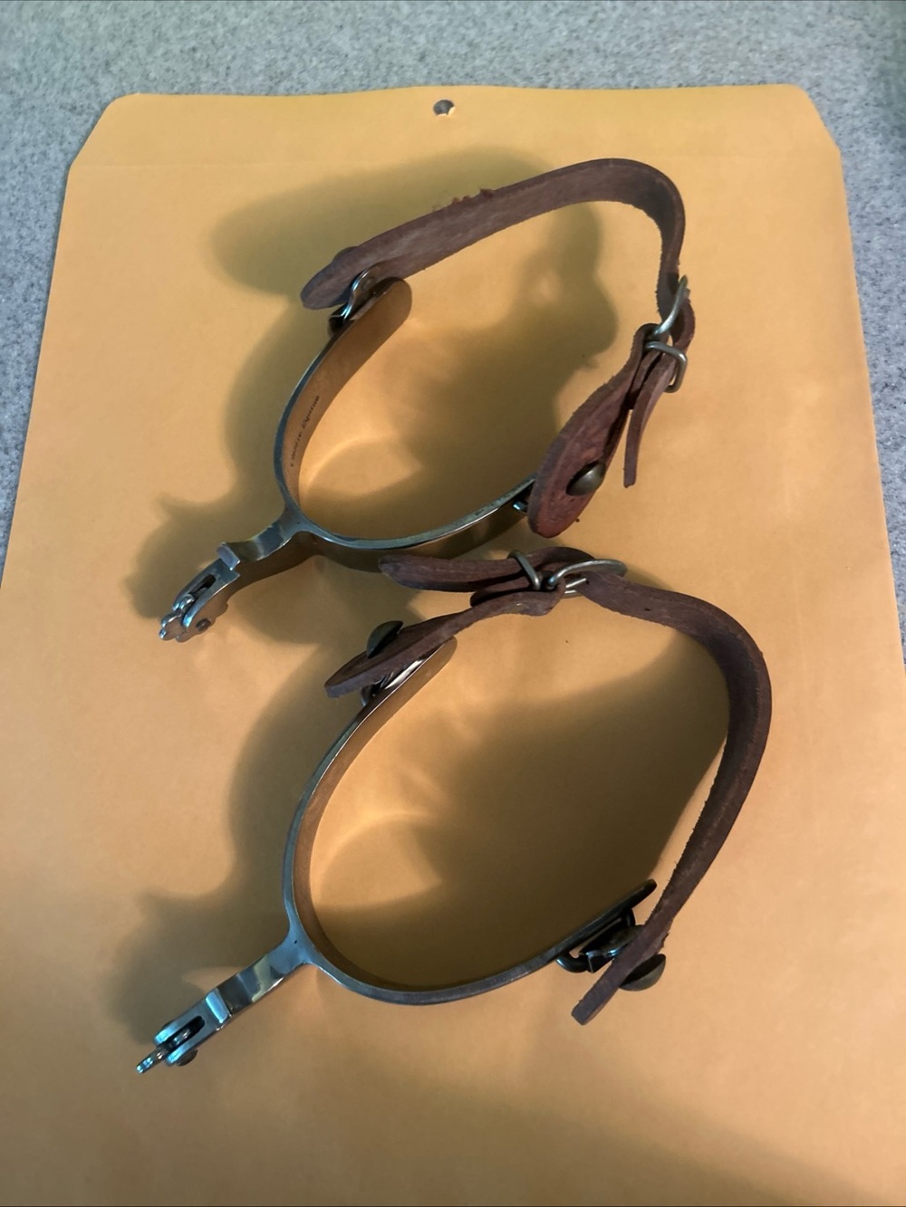 classic equine leather spur straps used